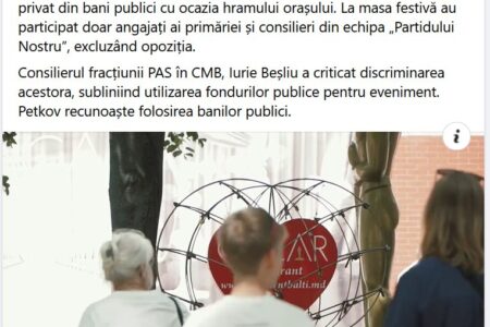 Примар Бельц обвинил PAS в финансировании фальшивых новостей